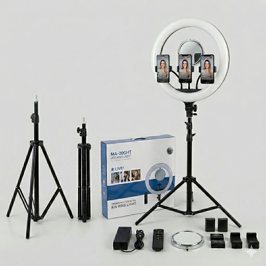 18-Inch Rechargeable Ring Light