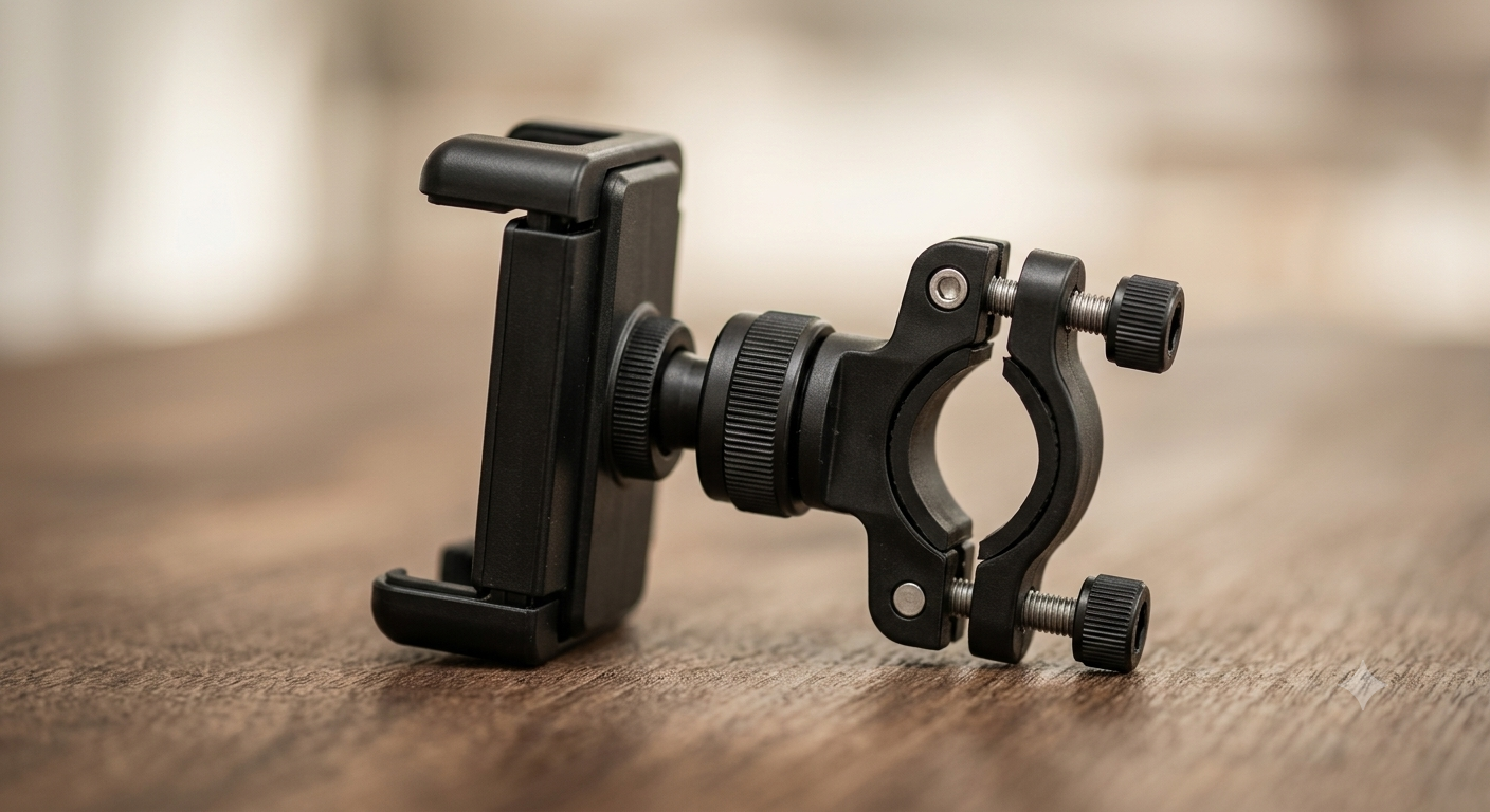 Dual Clip Phone Holder for LED Lights