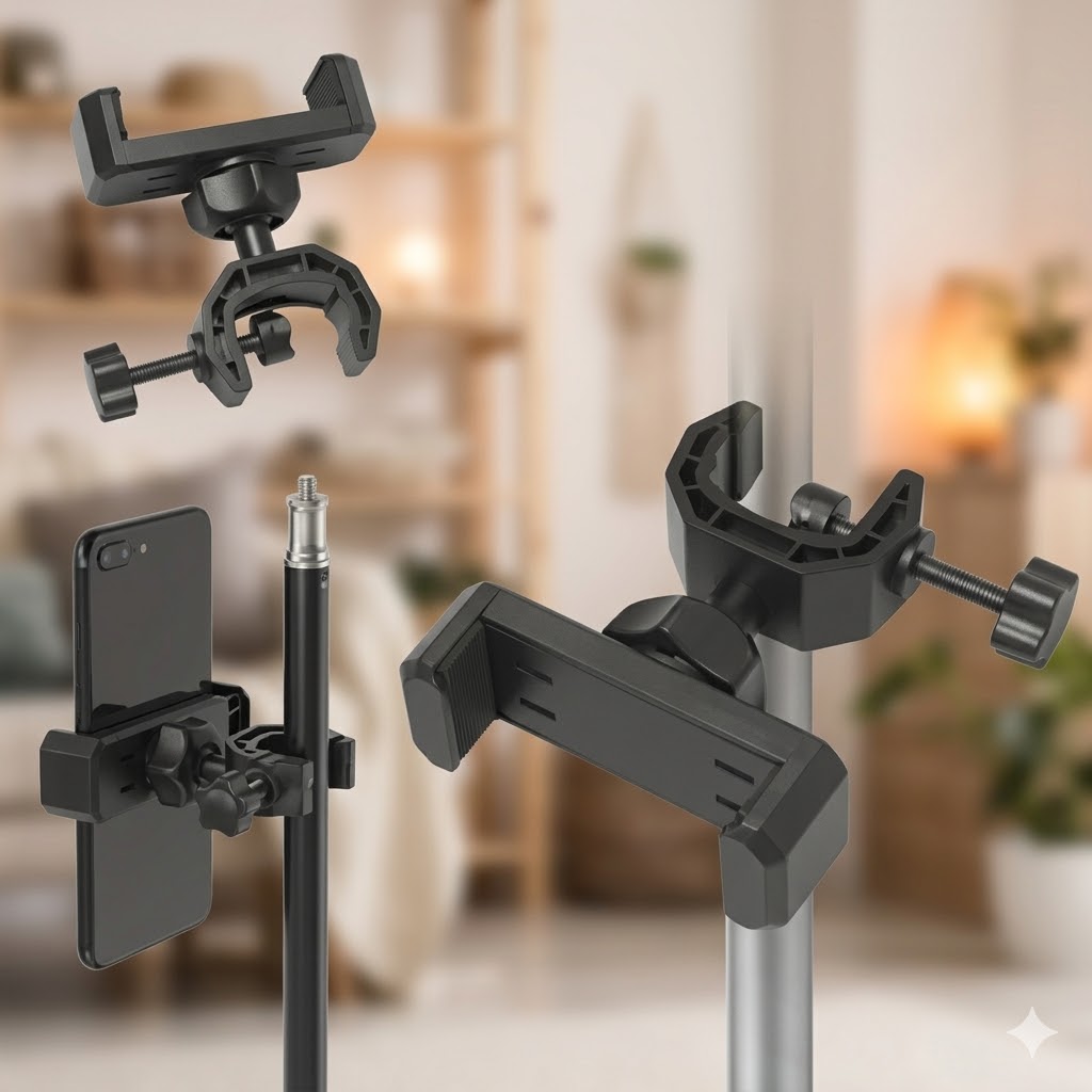 C-Clamp Phone Holder for LED Lights