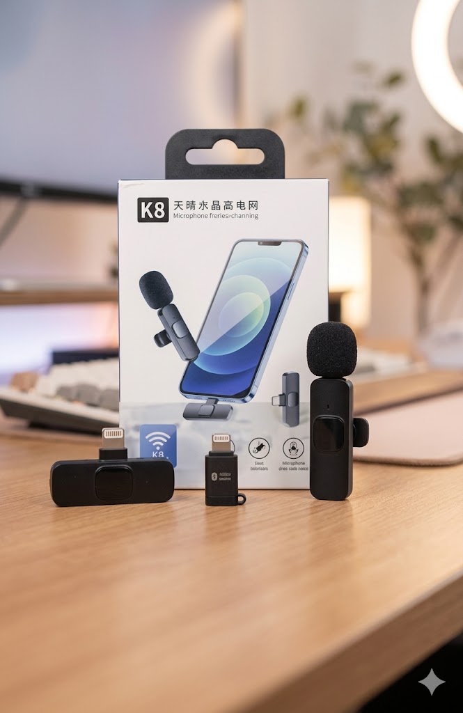 K8 Wireless Microphone for iPhone (iOS)