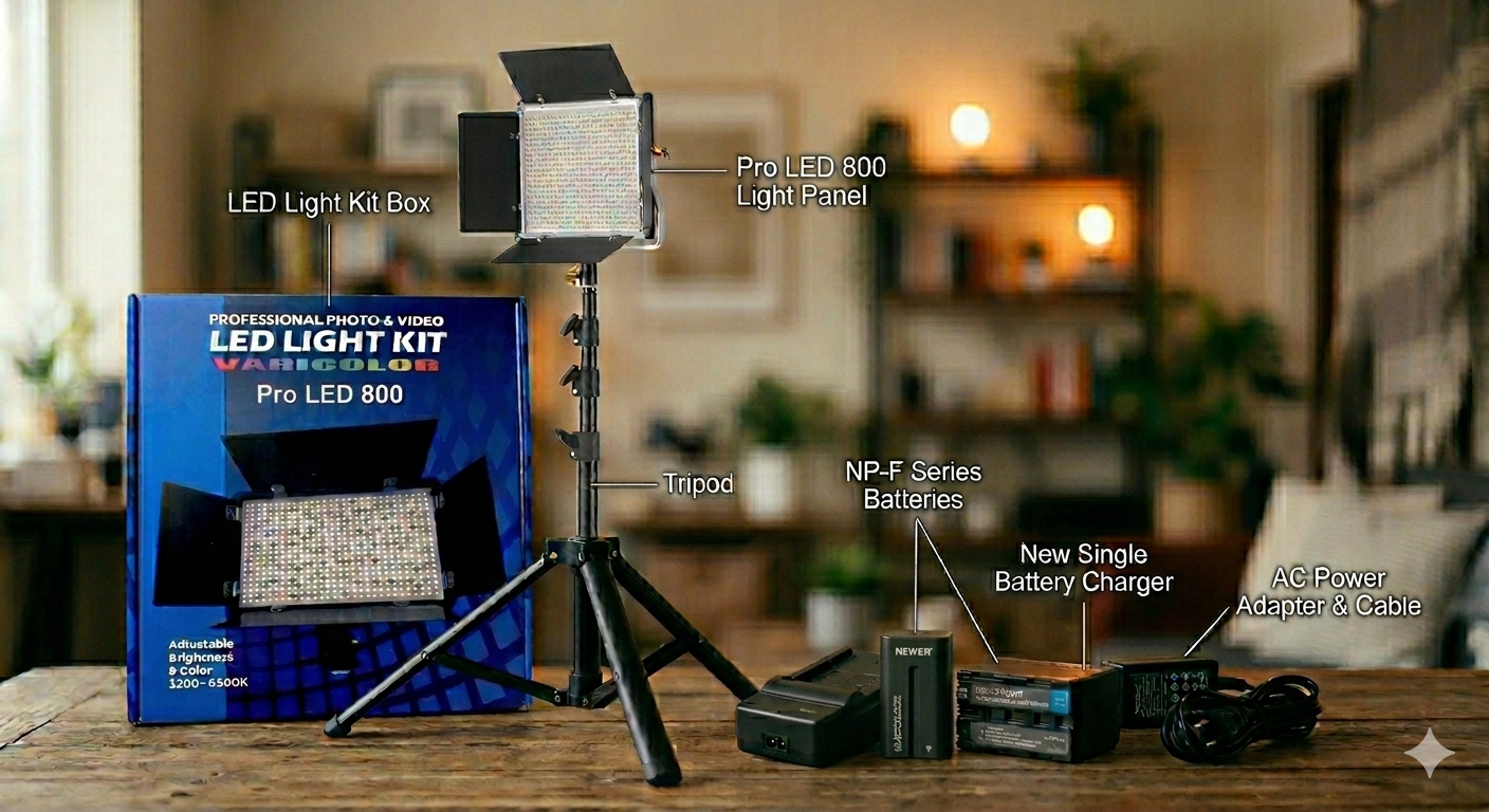 Professional LED 800 Pro – The Ultimate Lighting Solution for Photography and Video Production
