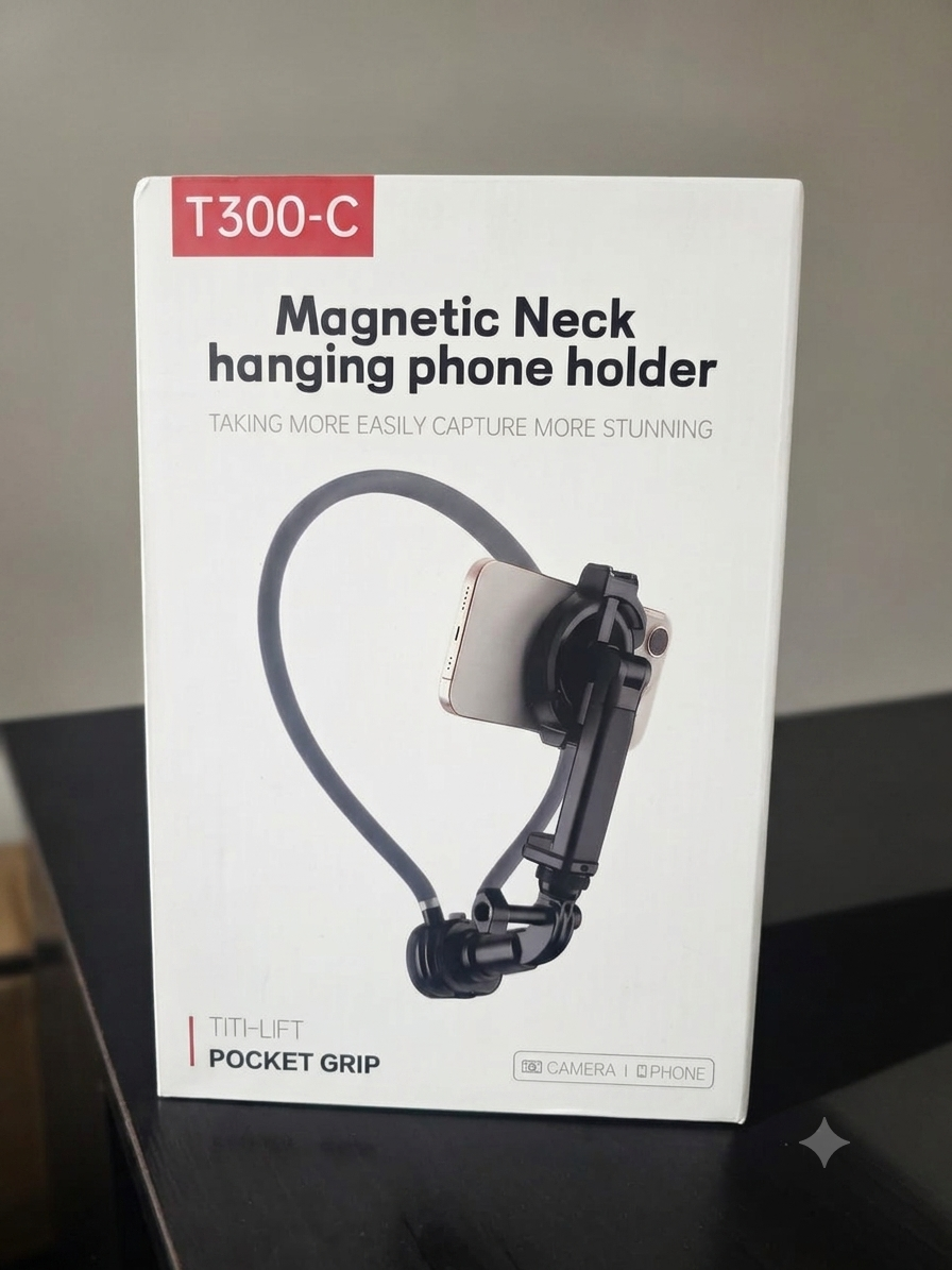 T300-C Magnetic Neck Hanging Phone Holder